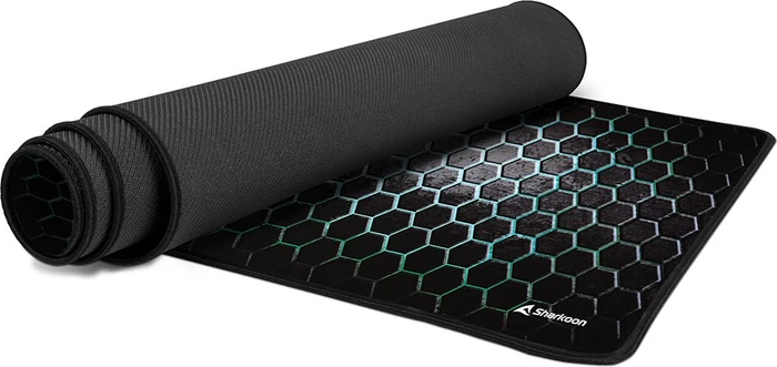 Sharkoon Skiller SGP30 XXL Mesh, Gaming Mouse Mat, dunkelgrau/türkis