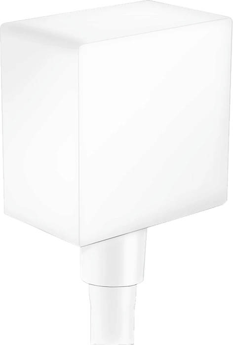 Hansgrohe FixFit Square Wandanschluss mit Rückflussverhinderer mattweiß