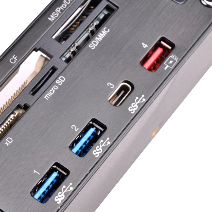 SilverStone FP59 Multi-Slot-Cardreader, USB-A 3.0 [Stecker]