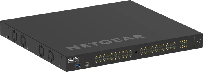 Netgear AV Line M4250 Rackmount Gigabit Managed Switch, 40x RJ-45, 8x SFP+, 960W PoE+