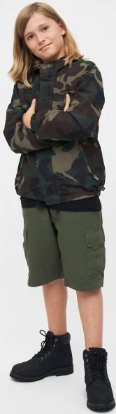 Brandit Windbreaker Summer Frontzip Jacke woodland (Junior)