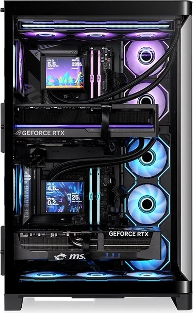 Thermaltake CAPO X Dual System Black, Glasfenster
