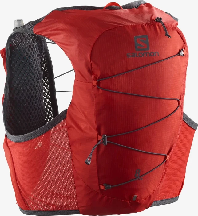 Salomon Active Skin 8 Set fiery red/ebony