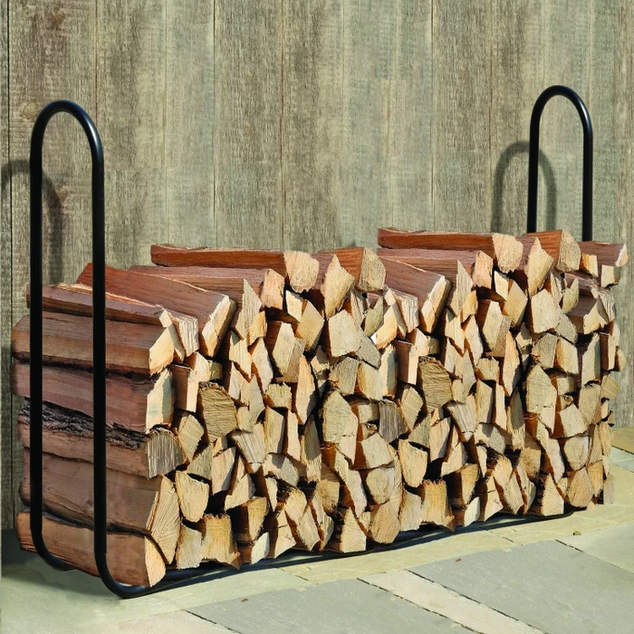 ShelterLogic Kaminholzregal 244x25x99cm schwarz