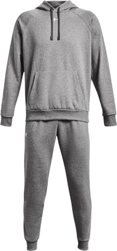 Under Armour Rival Fleece Trainingsanzug castlerock light heather/white (Herren)