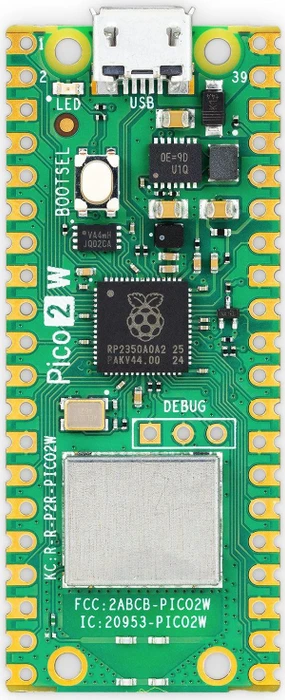 Raspberry Pi Pico 2 Board, ohne Header, WLAN/Bluetooth