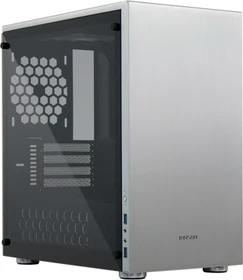 Jonsbo C3 Plus silber, Glasfenster