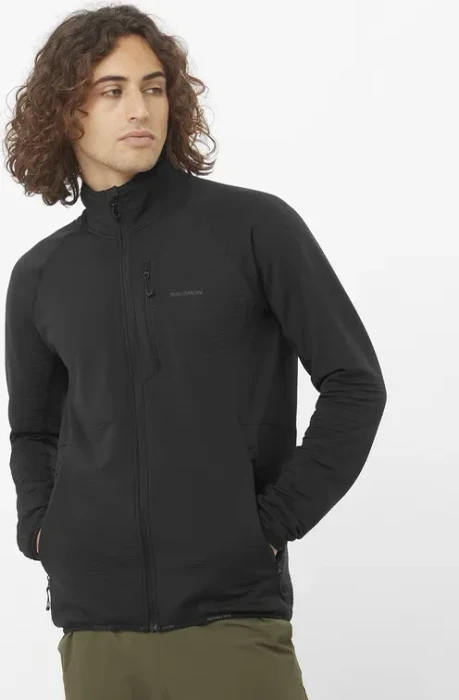 Salomon Essential Lightwarm Jacke deep black (Herren)