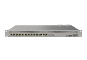 MikroTik RouterBOARD Rackmount Gigabit Router, 13x RJ-45, PoE (RB1100x4)