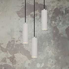 Trio Soka Pendelleuchte 3-flammig warm grey