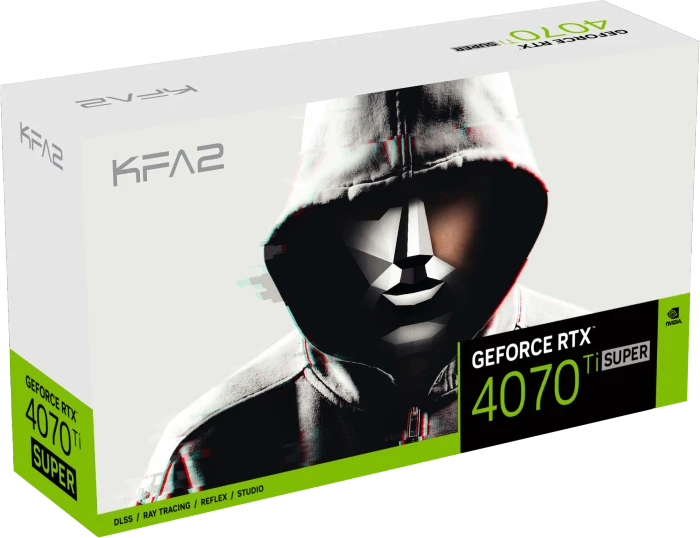 KFA2 GeForce RTX 4070 Ti SUPER EX Gamer White (1-Click OC), 16GB GDDR6X, HDMI, 3x DP