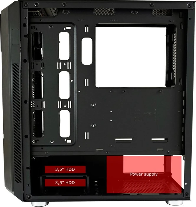 LC-Power Gaming 702B Skyscraper_X, Glasfenster