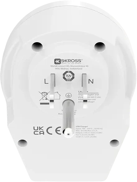 Skross World to USA USB C20PD, 1x USB-C
