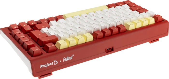 Ducky ProjectD x Fallout Tinker 75, rot/weiß, MX2A BLUE, USB, DE