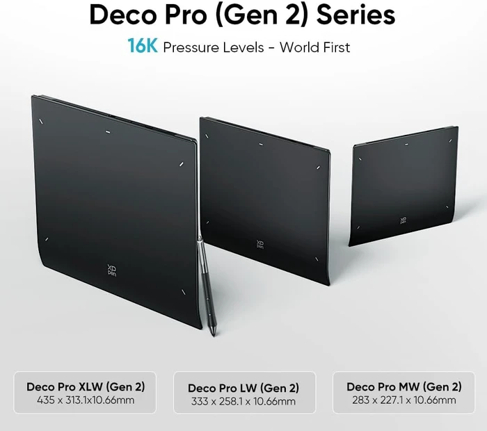 XP-Pen Deco Pro LW Gen 2, schwarz/grau