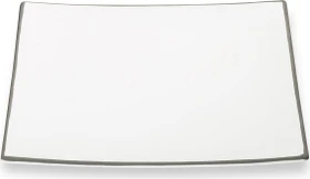 Gmundner Keramik Grauer Rand Dessertteller Trend 20x20cm