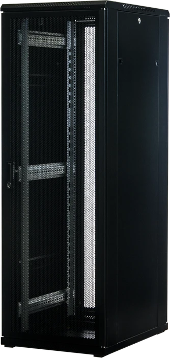 Rockstable 19" Serverschrank 37HE, Gitternetztür, IP2X, schwarz, 800mm tief