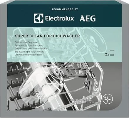 AEG Electrolux M2DCP051 Super Clean Geschirrspüler Reinigungsmittel, 100g (2x 50g)