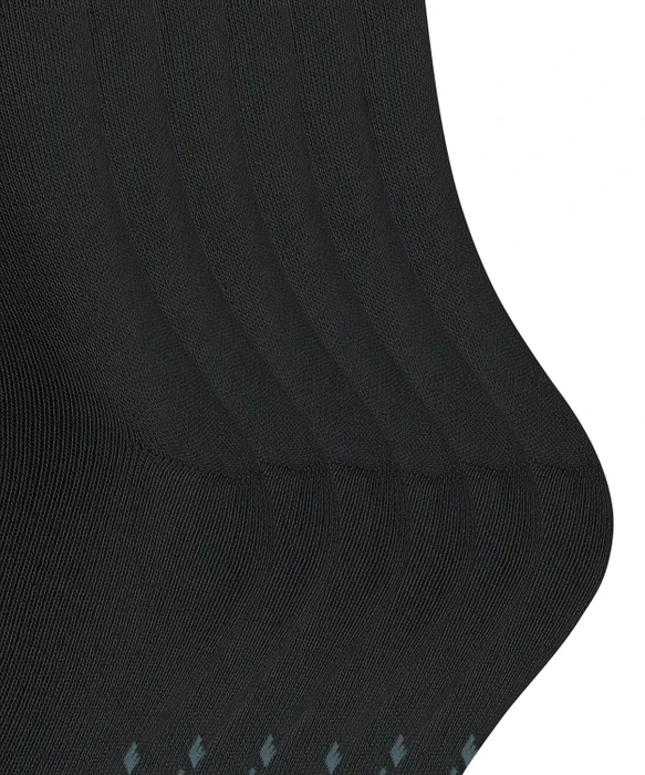 Falke Happy Socken schwarz, 6 Paare (Herren)
