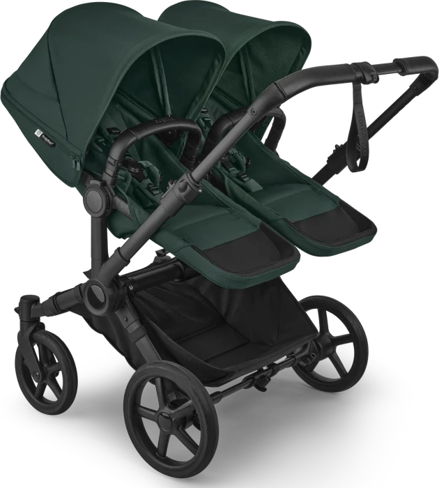 Bugaboo Donkey 6 Twin Gestell schwarz fern green