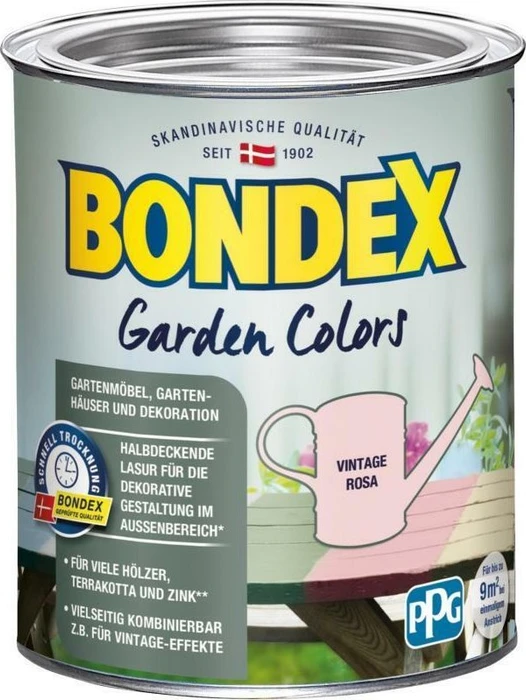Bondex Garden Colors Lasur außen vintage rosa, 750ml