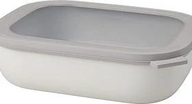 Mepal Multischüssel Cirqula rechteckig Aufbewahrungsbehälter 2l nordic white