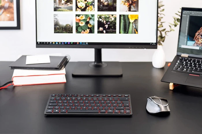 Cherry KW 9200 Mini, schwarz, USB/Bluetooth, DE