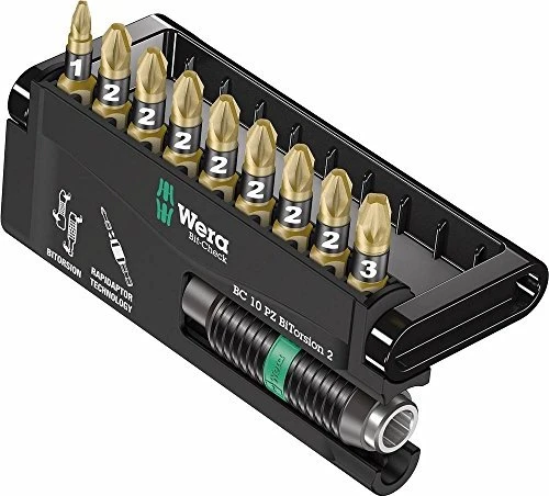 Wera Bit-Check 10 PZ BiTorsion 2 Pozidriv Bitset inkl. Werkzeugbox, 10-tlg.