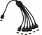EK Water Blocks EK-D-RGB Splitter Kabel, 5V, 3-Pin, 6-fach, 30cm, schwarz Vorschaubild