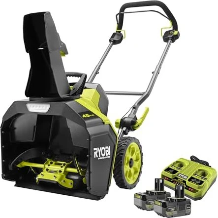 Ryobi RY18STX45A-240 One+ Akku-Schneefräse inkl. 2 Akkus 4.0Ah