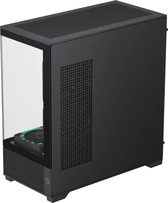 GameMax Vista 2 MB, schwarz, Glasfenster
