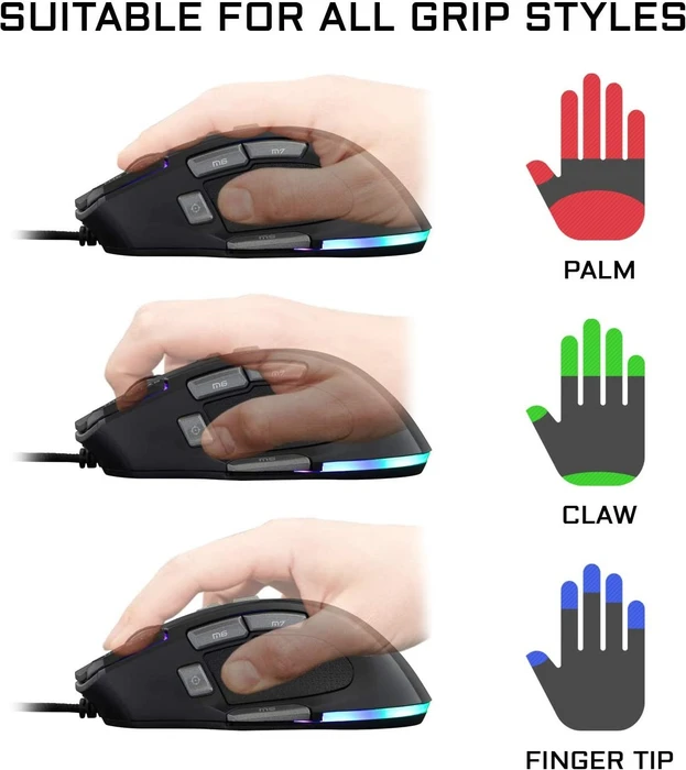 The G-Lab Kult Nitrogen ATOM Gaming Mouse, schwarz, USB