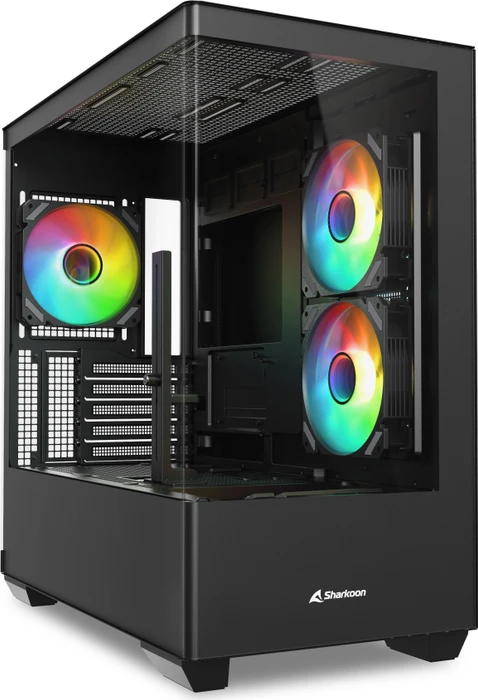Sharkoon Elite Shark CM100, schwarz, Glasfenster