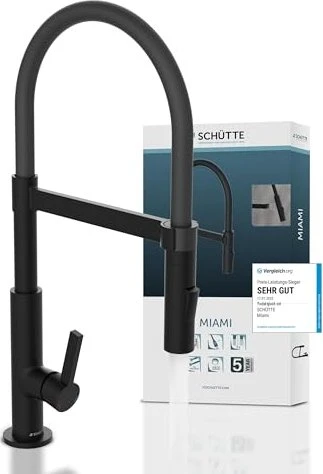 Schütte Miami HD soft-touch Schlauch schwarz matt