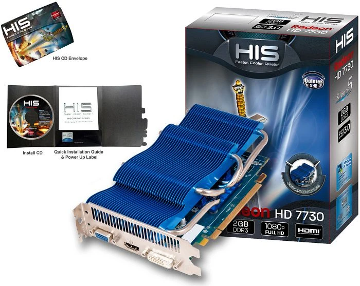 HIS Radeon HD 7730 iSilence 5, 2GB DDR3, VGA, DVI, HDMI