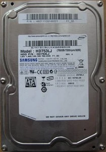 Samsung Spinpoint F1 750GB, 3.5" / SATA 3Gb/s