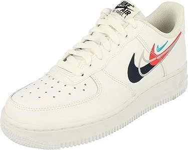 Nike Air Force 1 '07 white/bright crimson/metallic silver/midnight navy (Herren)