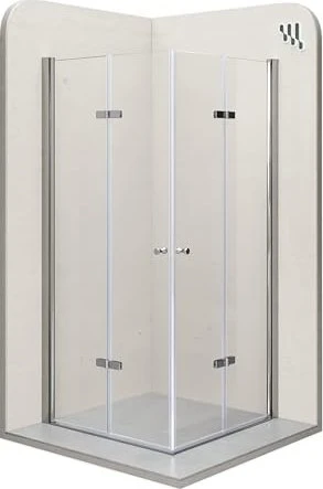 i-flair Duschkabine EMMA mit Falttüren 75x90cm