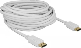 DeLOCK DisplayPort 1.2 Kabel 4K 60Hz weiß, 10m