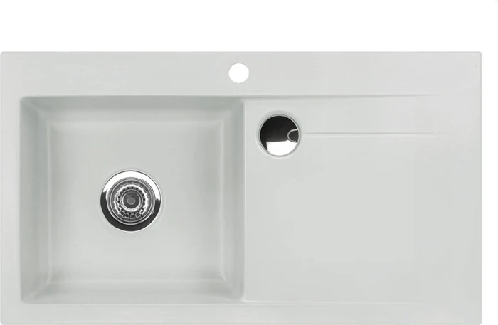 systemceram Stema 90 Einbau Becken links alu