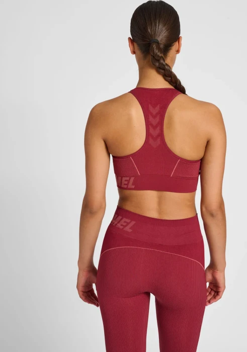 hummel Christel Sport-BH cabernet/apple butter melange (Damen)