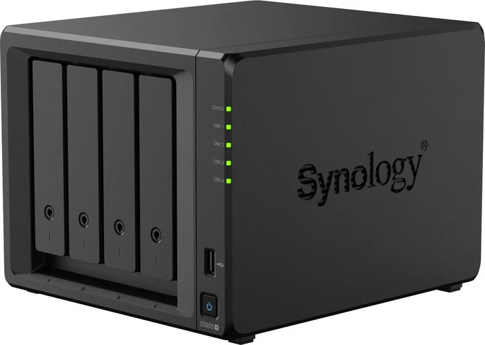 Synology DiskStation DS925+, 4GB RAM ECC, 2x RJ-45 2.5GBase-T, 2x USB-A 3.0