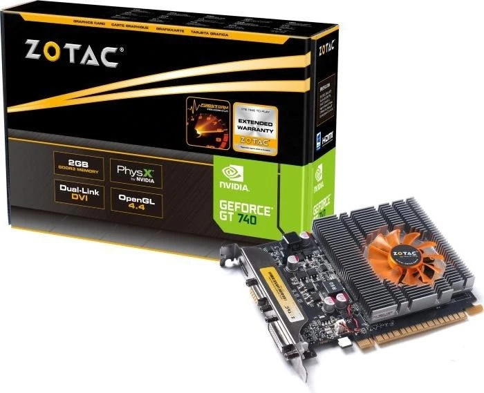 Zotac GeForce GT 740, 2GB DDR3, VGA, DVI, HDMI