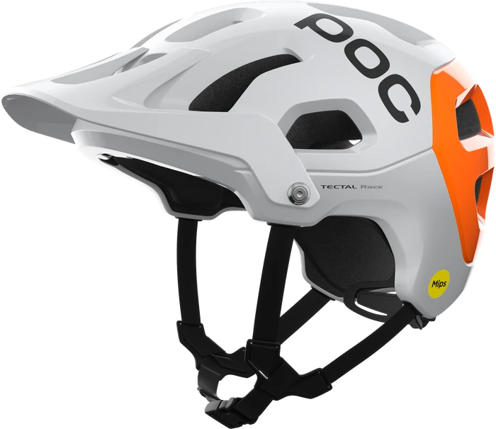POC Tectal Race MIPS NFC Helm hydrogen white/fluorescent orange avip