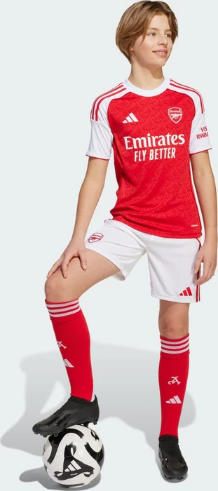adidas FC Arsenal 2025/2026 Heimshorts white/better scarlet (Junior)