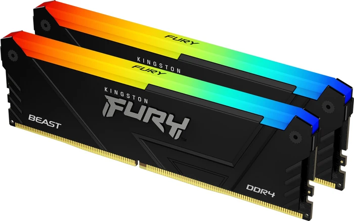 Kingston FURY Beast RGB UDIMM 32GB Kit, DDR4-3600, CL18-22-22, 1RX8