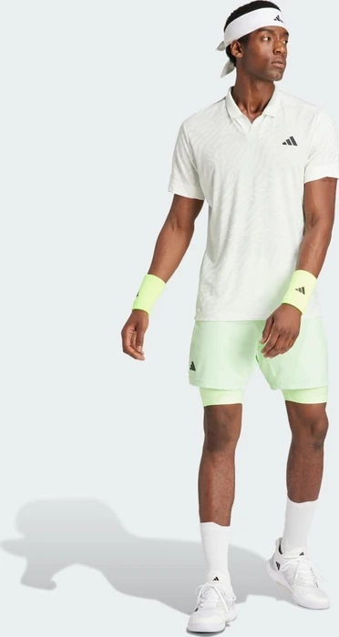 adidas Tennis Airchill Pro FreeLift Poloshirt kurzarm off white/crystal jade (Herren)