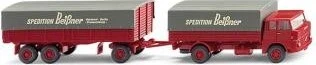 Wiking Pritschenhängerzug Henschel HS 14/16