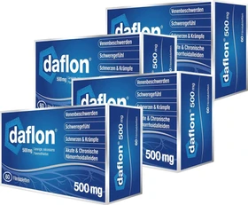 Daflon 500mg Tabletten, 240 Stück (4x 60 Stück)