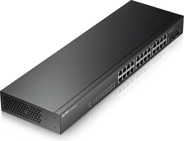 Zyxel GS1900 Rackmount Gigabit Smart Switch, 24x RJ-45, 2x SFP